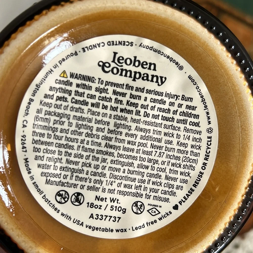 Vanilla Cedar Scented Candle